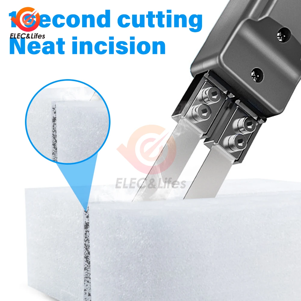 Electric Hot Knife Rope Cutter Fabric Cutting Tool Heat Cutter 300W Heat Sealer forSponge Cloth Board Webbing Continuous Working