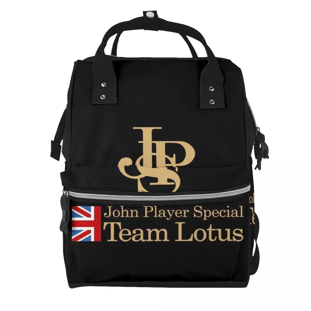 JPS John Player Special Team8 Student Backpack School Bag Hiking Travel Daypack for Men Women Bookbag Shoulder Bags