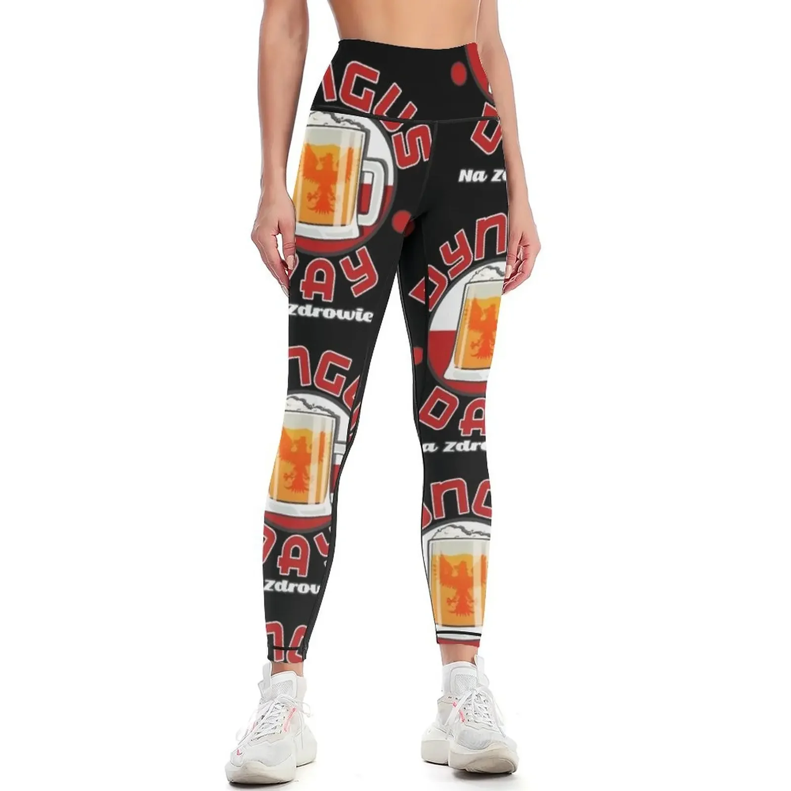 Dyngus Day Polska Eagle Polish Beer Mug Leggings sporty woman gym gym pants Womens Leggings