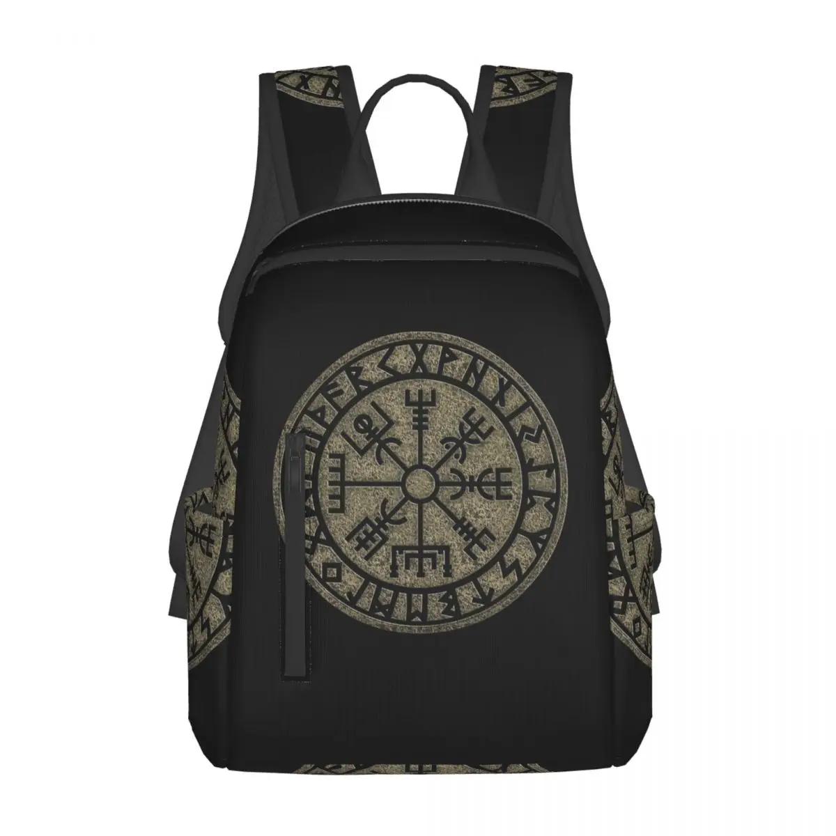 Vegvisir, Viking Compass, Norse, Symbol, Protection, Nordic, Vikings Backpack Daypack Boys Girls BookBag School Bag Shoulder Bag