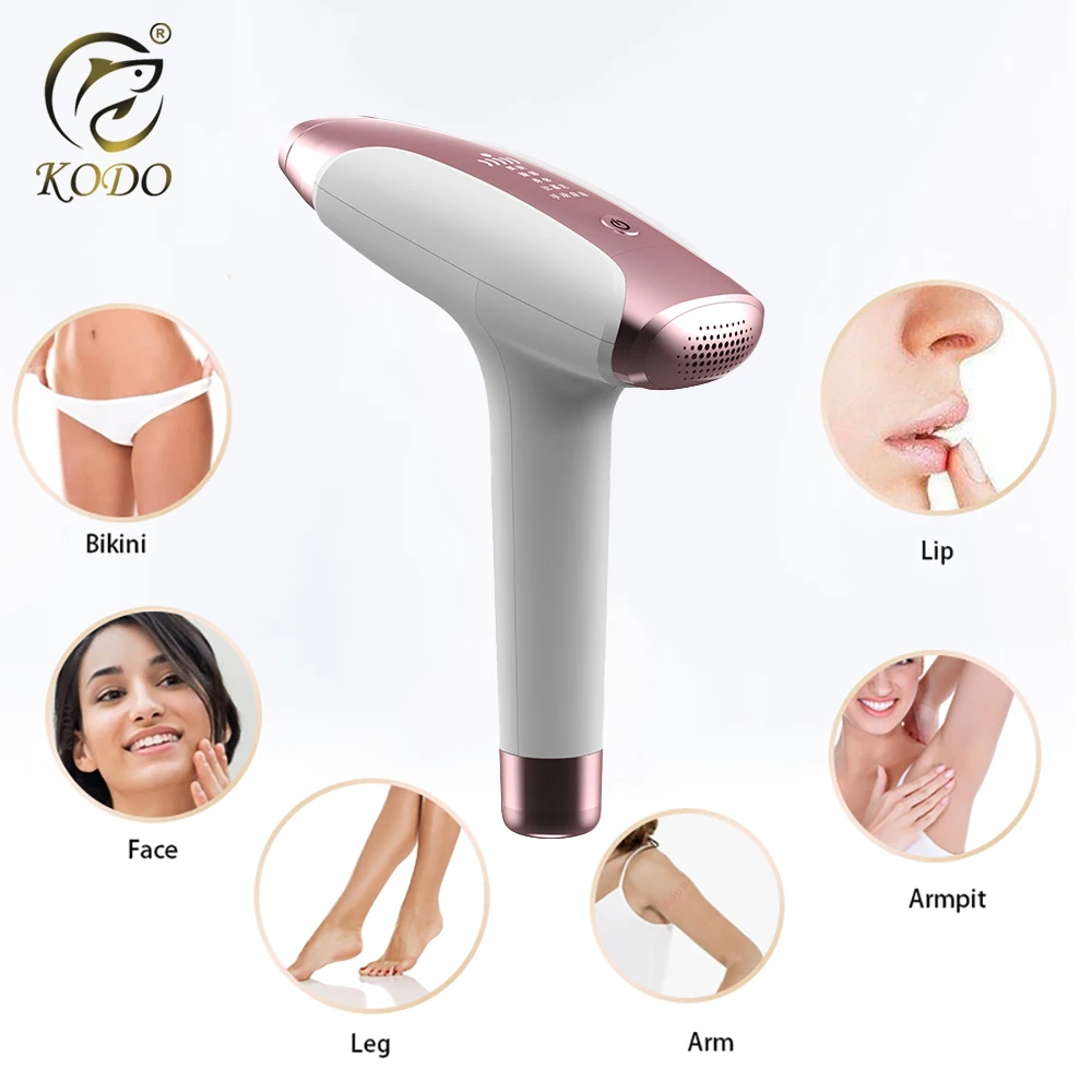 KODO 2023 New Charge Laser Hair removal dropshipping Hot sell Laser Epilator Permanent IPL Painless Photoepilator 999999 Flashes