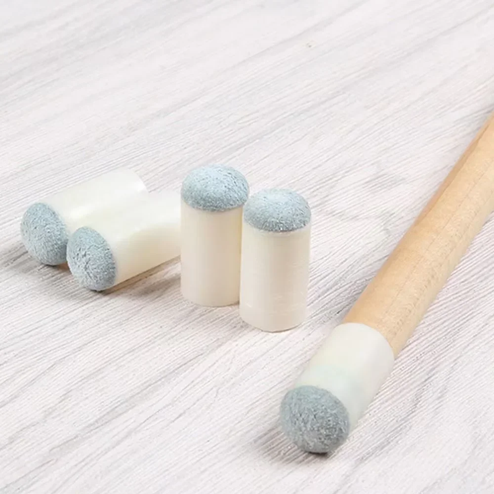 10Pcs Billiard Cue Tip Protective Caps 9/10/12/13mm Pool Snooker Cue Head Replacement Cover Accessories