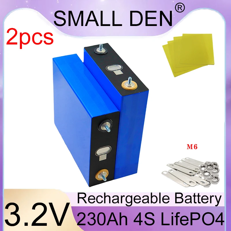 

The new 3.2V 230Ah lithium iron phosphate battery can be combined into a 12V 24V 36V 48V rechargeable battery pack