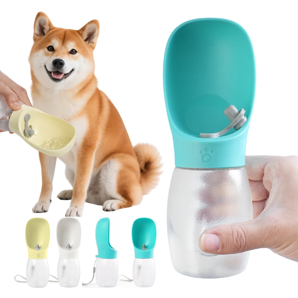 Tragbare Hundewasserflasche 300ML Auslaufsicherer Reise-Trinkbecher für Haustiere Outdoor-Trinknapf für Kleine Mittlere Große Hunde Katzen