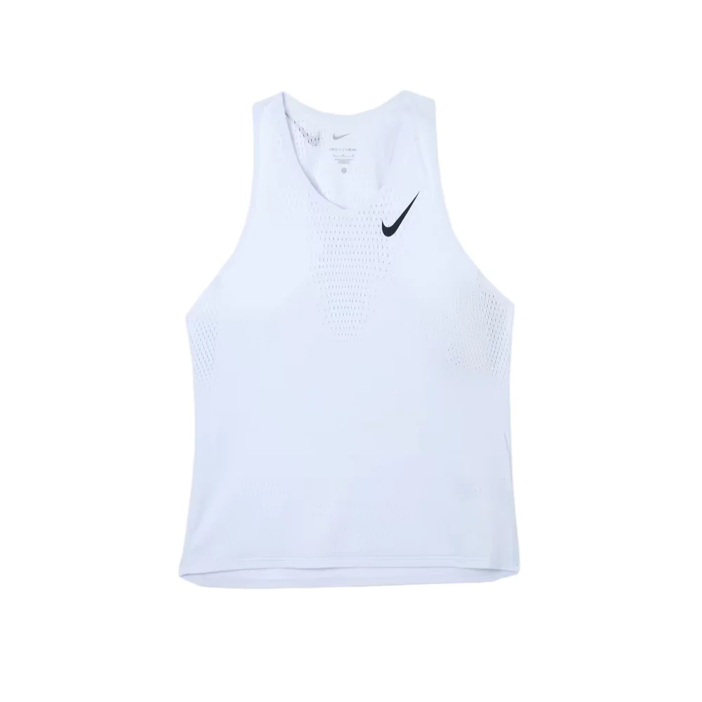 Nike Dri-Fit AeroSwift Round-Neck, Comfortable and Breathable Sleeveless Running Tank Top for Men, Gray FN4232-085