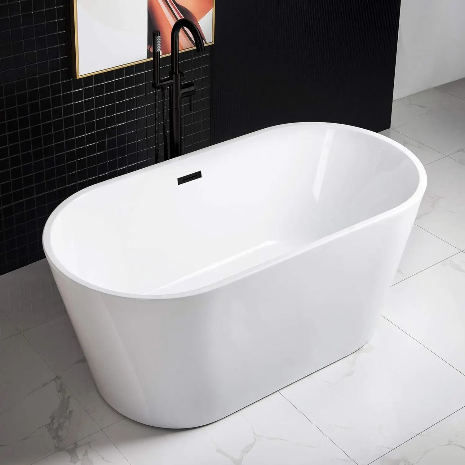 MB-Drain &O Bathtub, Matte Black