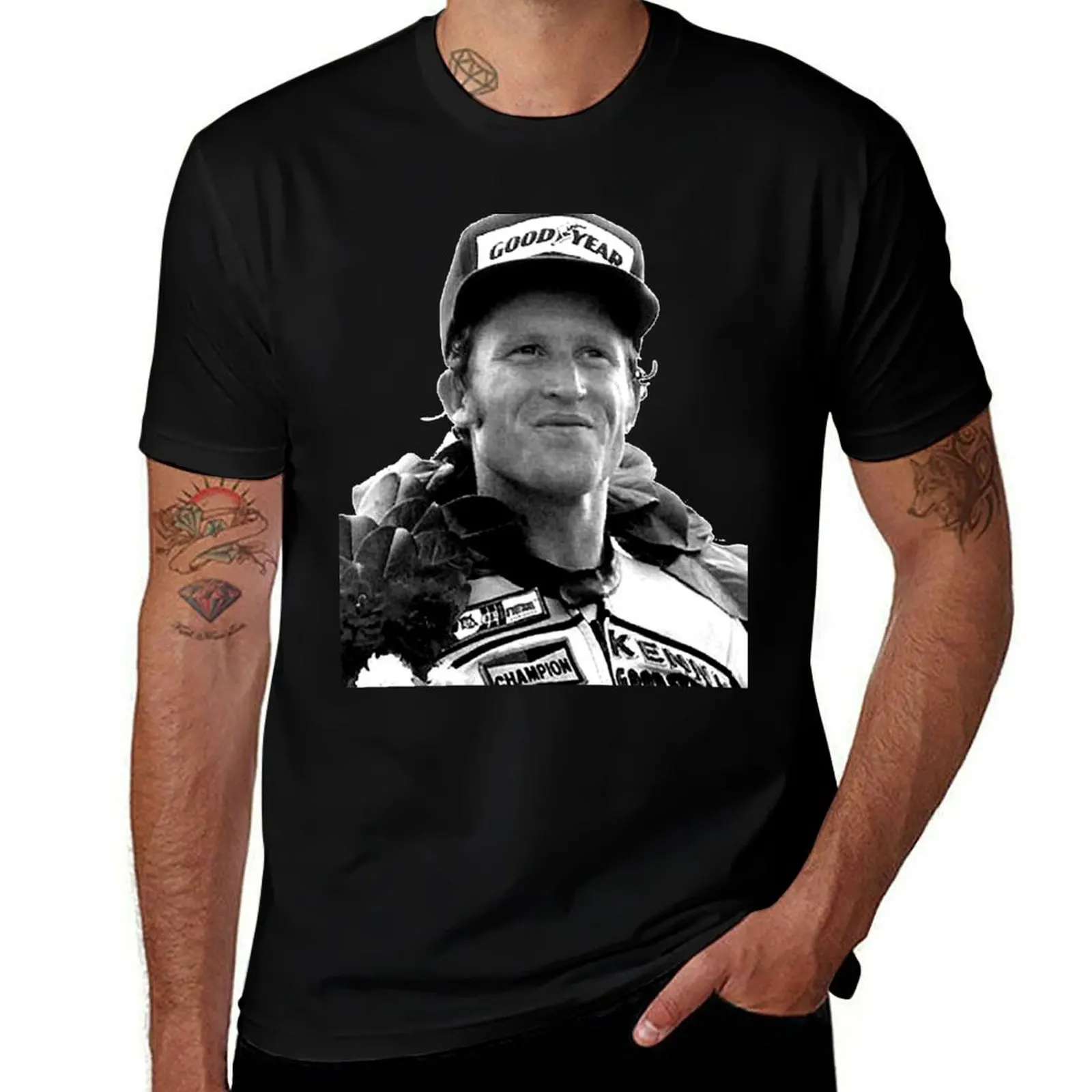 

King Kenny Roberts, Motorcycle Legend T-Shirt Casual Loose Daily Wear T-Shirt