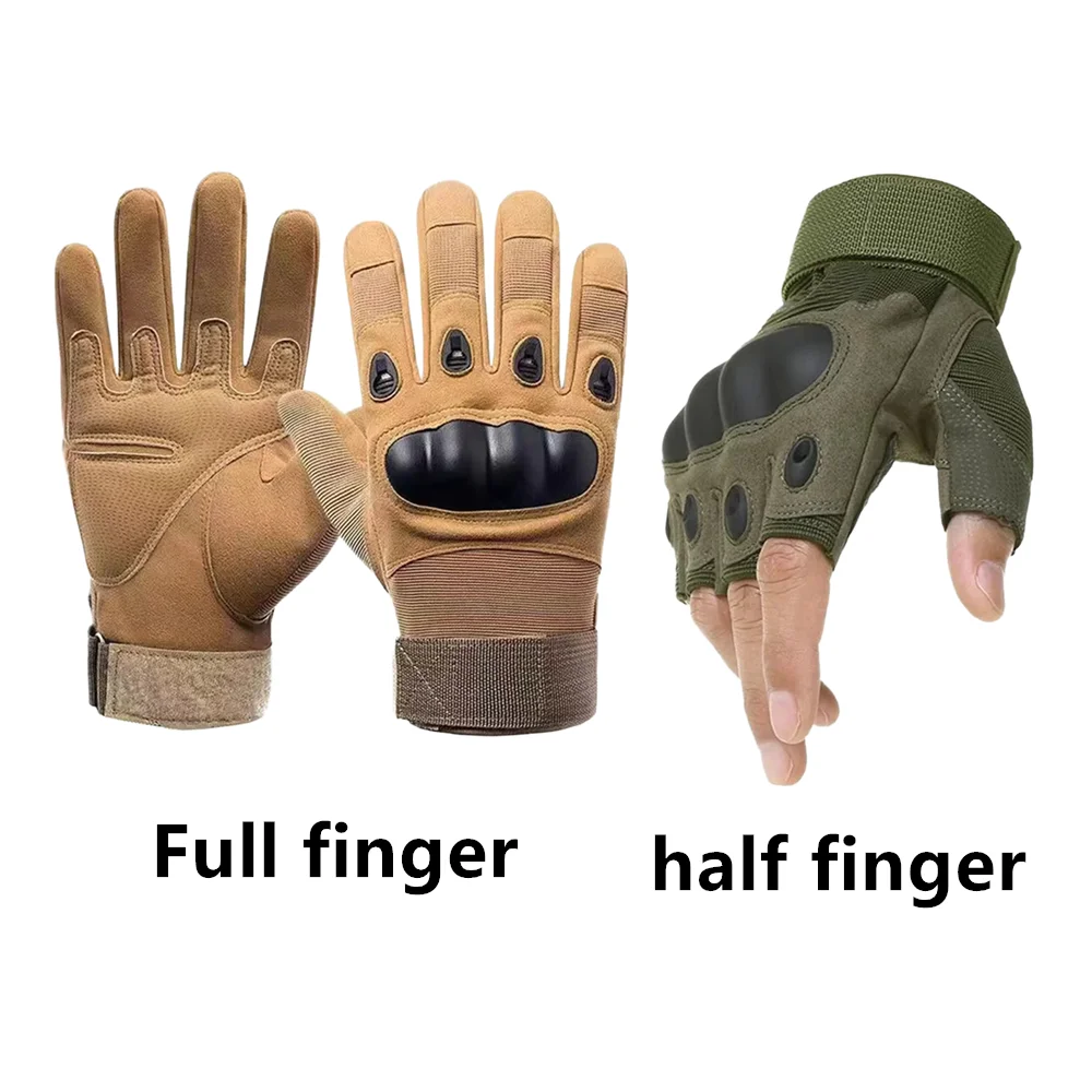 Guantes tácticos guantes de trabajo de entrenamiento accesorios hombres mujer montar tiro gimnasio montañismo guantes de protección de seguridad  ves