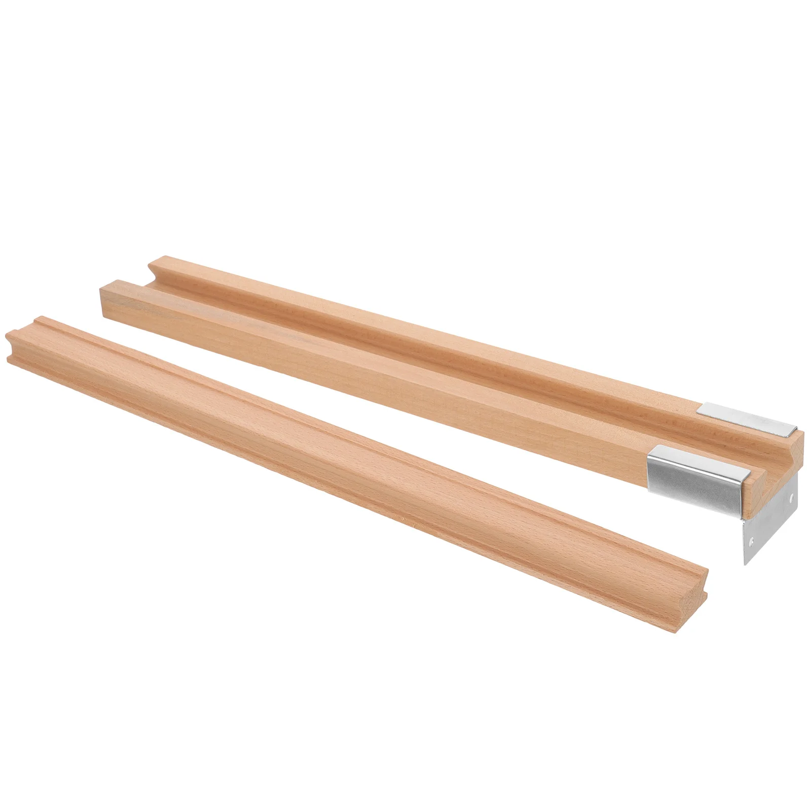 

1 set 1 Set Wooden Drawer Slides Bottom Mount Cabinet Tracks Heavy Duty Drawer Guide Rails For Furniture Cabinet Hidden Door