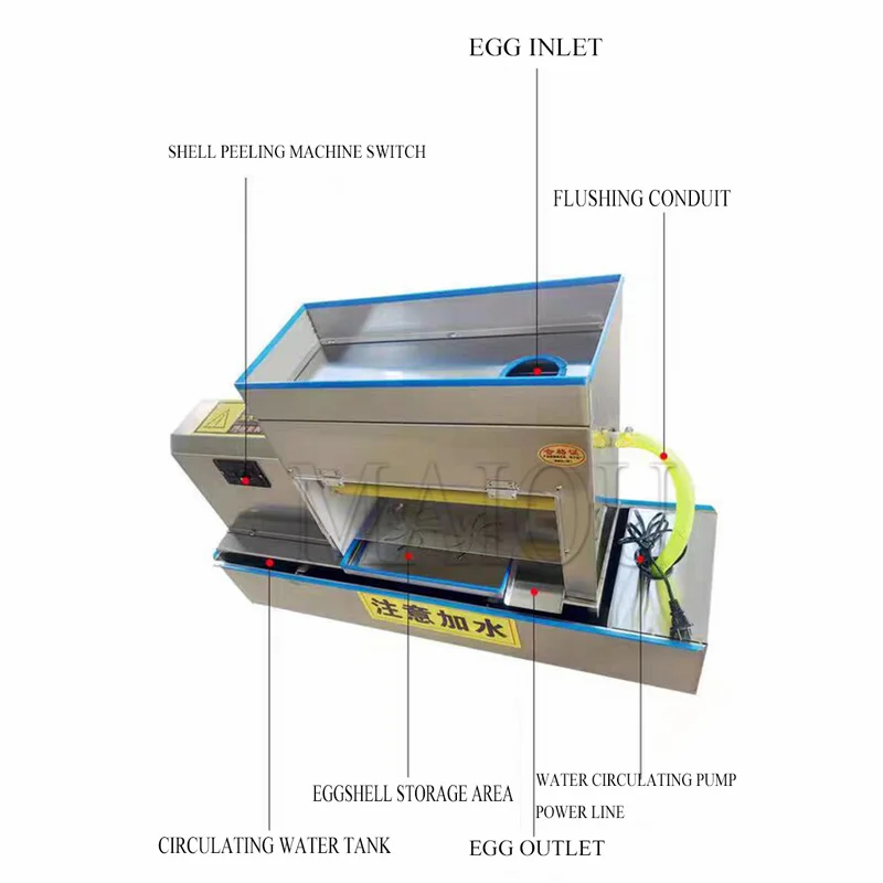 

Duck Goose Egg Peeling Machine Stainless Steel Automatic Chicken Egg Peeling Machine Automatic Electric Eggs Shelling Machine