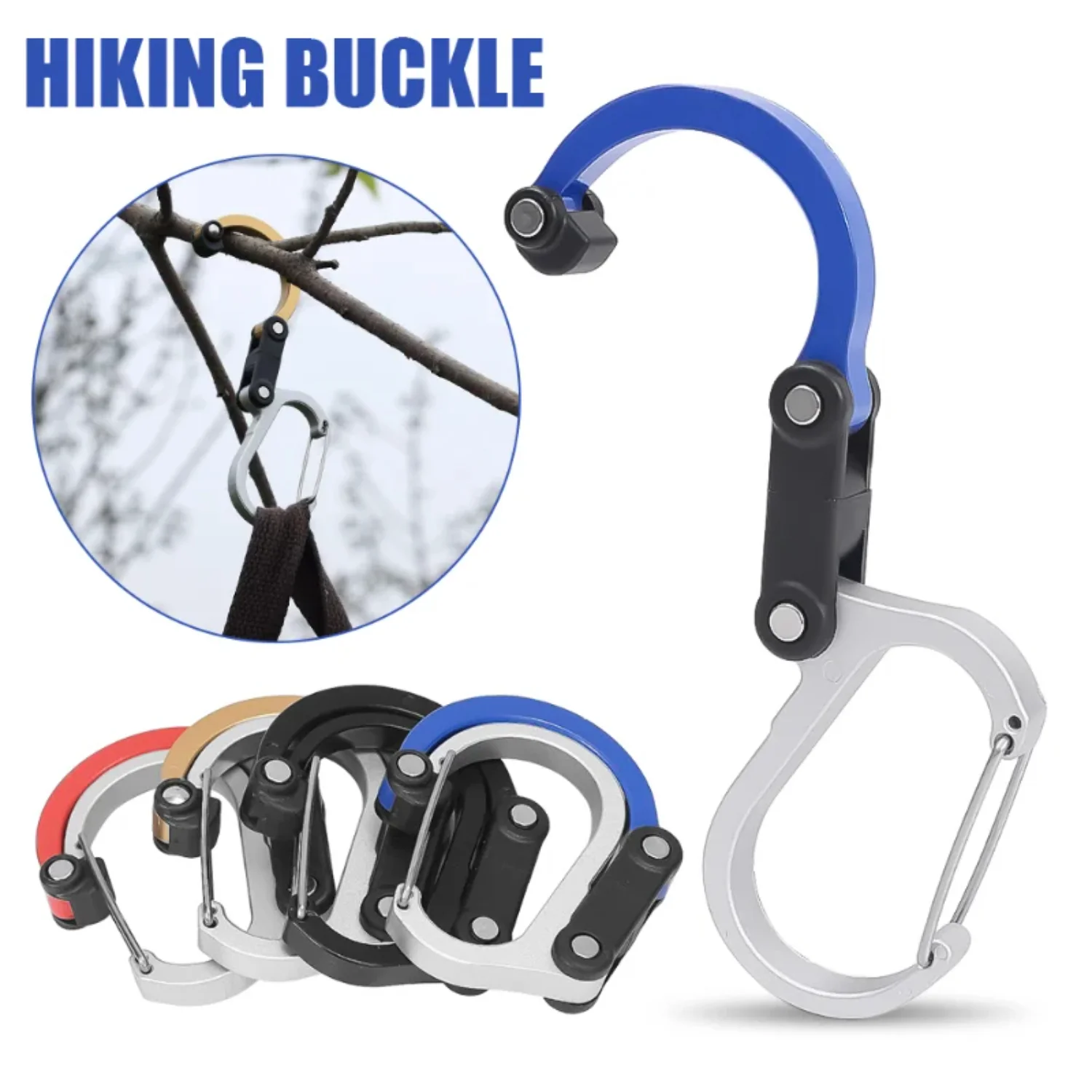 

Aluminum Alloy Mountaineering Buckle Camping Hiking Travel Backpack Climbing Gadget Carabiner Clips Fishing Outdoor Accessories