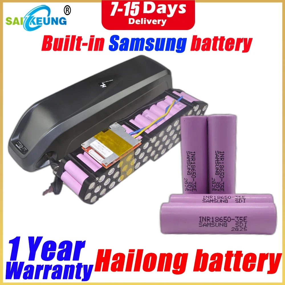 Hailong Ebike Battery 52 48V 36 60 72V Lithium Battery 21700 18650 Cells 24Ah 30 40ah 50 60Ah for Bafang BBS02 BBSHD 2000W Motor