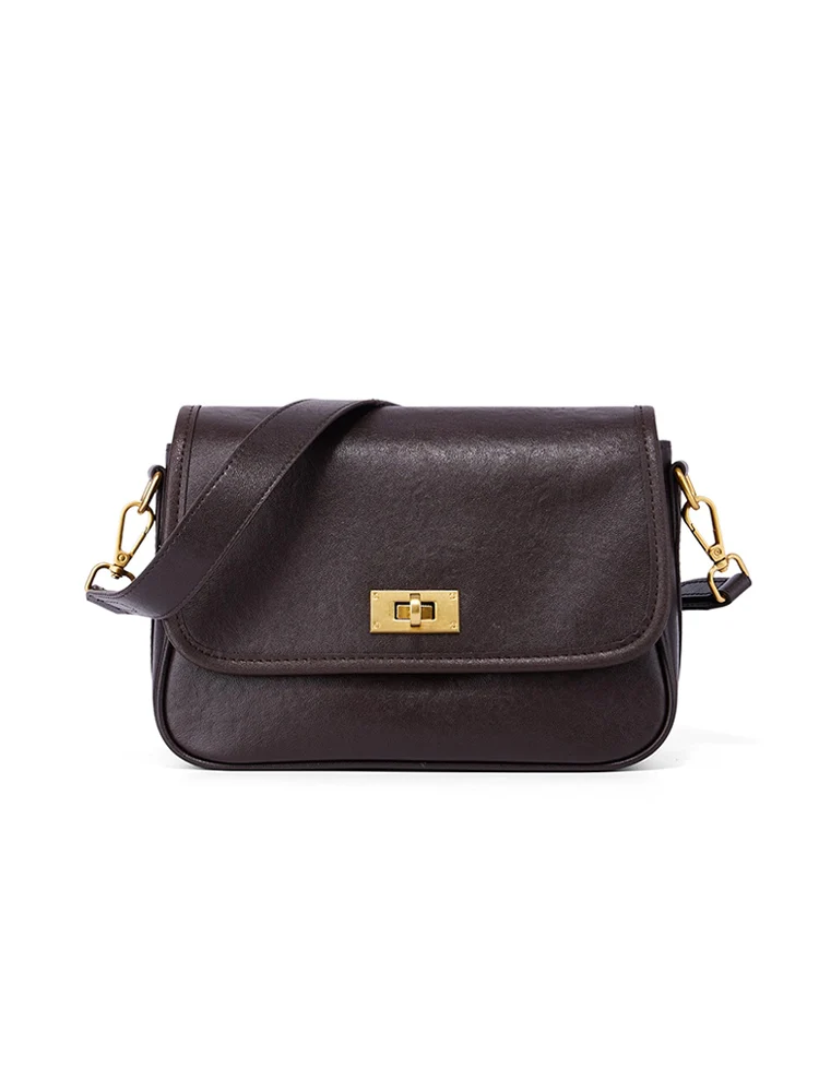 

Ladies Soft Cowhide Luxury Designer Shoulder Bags Women’s Cow Genuine Leather Crossbody Bag Female Fashion Retro Office Handbags