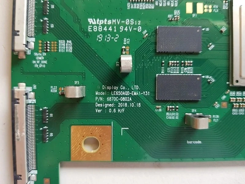 LG OLEDテレビ用 T-CON基板 LE650AQD 65'' LG OLED T-Con Board for C9AUA B9PSB