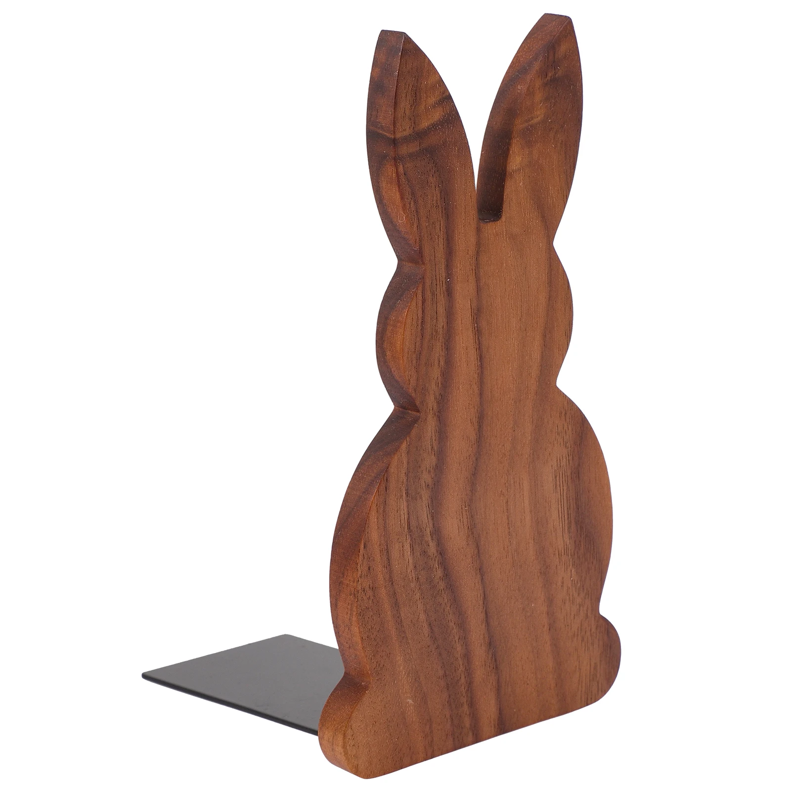 

Wooden Rabbit Organizers Non Shelf Bookends Slip Stable Wooden Rabbit Bookend Shelf Holder Decorative