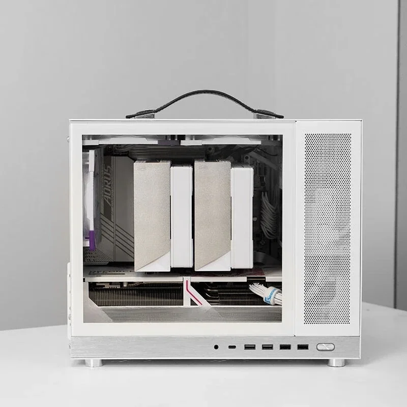 Limited Offer G350 Case: Portable MATX Handheld MINI Computer Case Compatible With Rear Insert Motherboard Desktop Case
