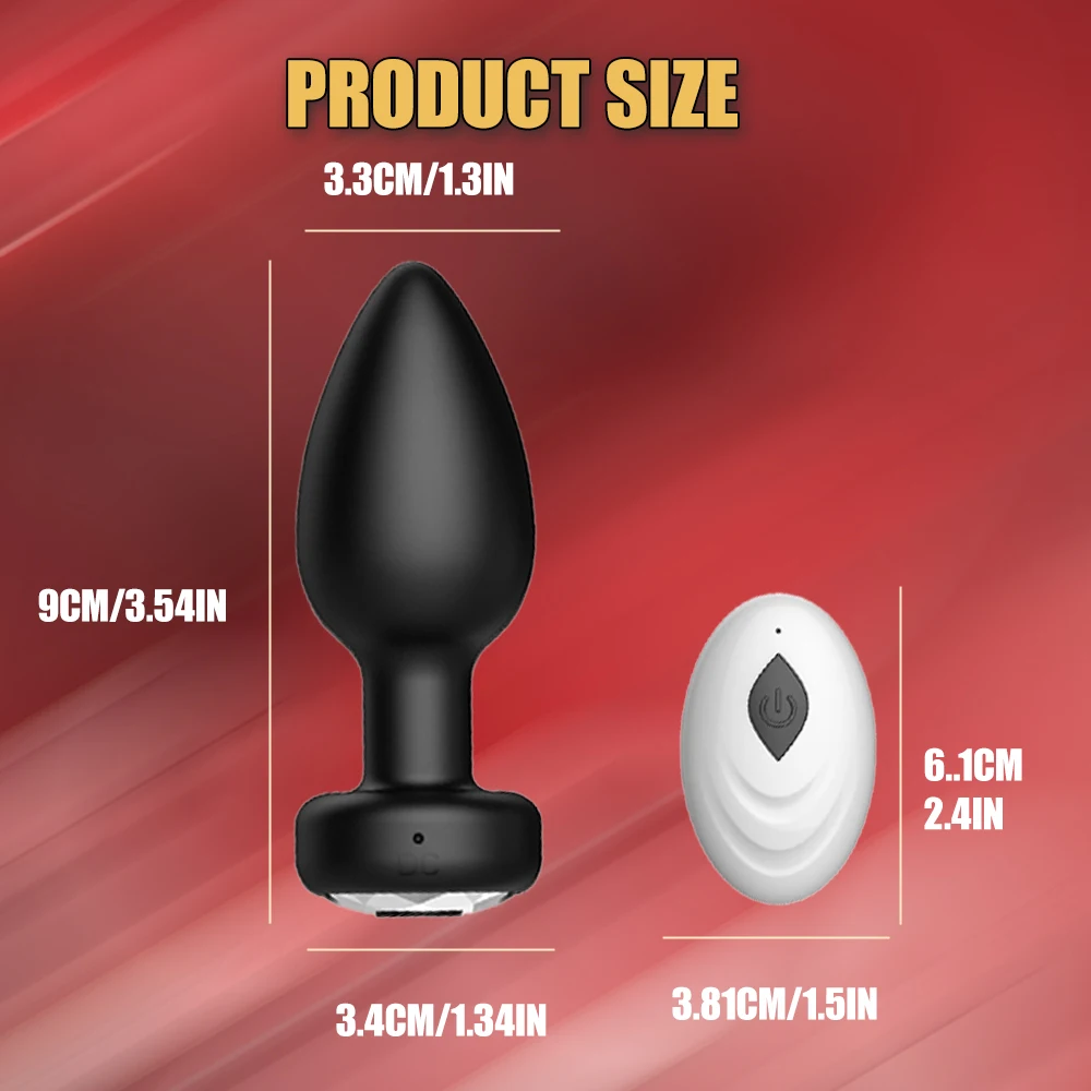 1 pc 10 Frequency Anal Vibrator, Wireless Remote Butt Plug, Adult Toys, Sex Toys, Sexy Toys, Adult Masturbation Products