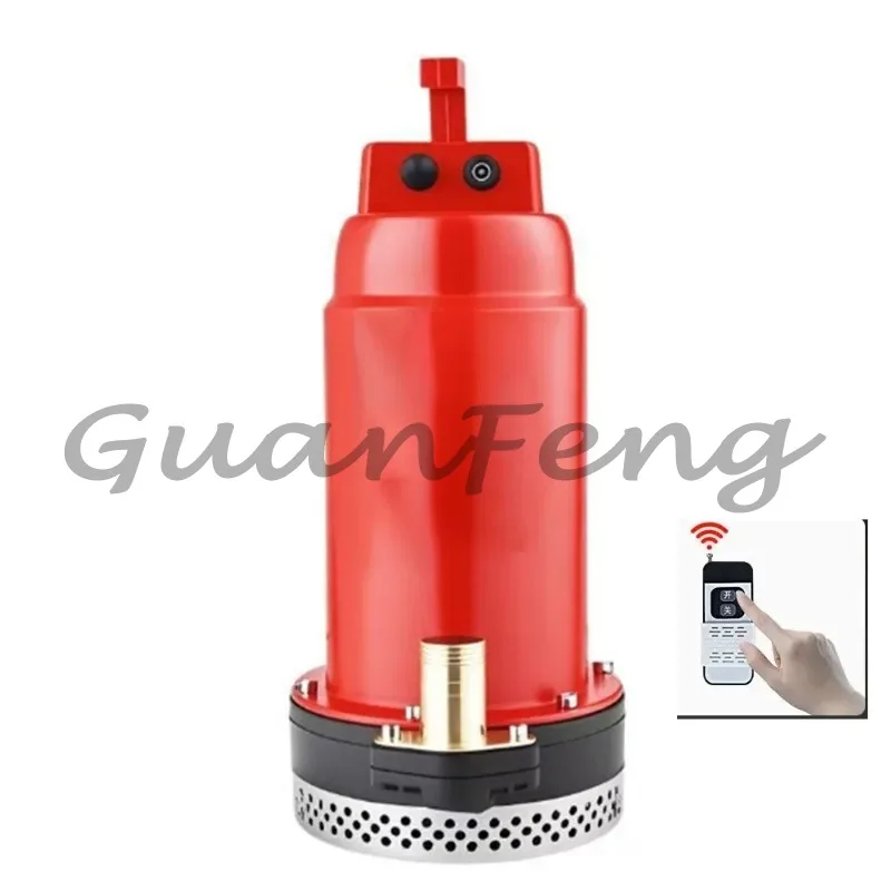 12V 200W Solar DC Submersible Water Pump, Built‑in 7500mAh Lithium Battery 3.5m³/h High Flow, 10M Head 40‑Min Endurance