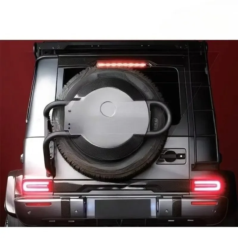B Style Dry Carbon Fiber Spare Tire Cover Shelf for  G-Class W464 G63  G500 2019-2024 Carbon Parts