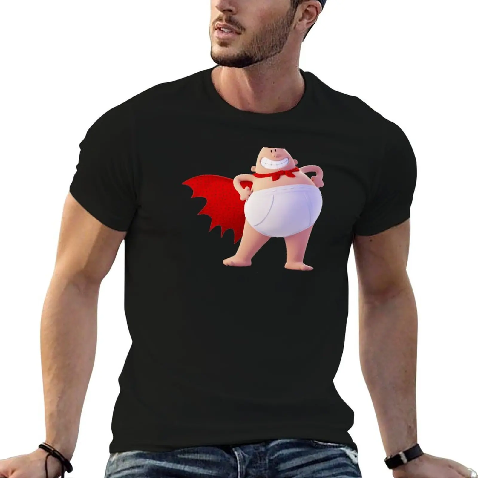 Captain underpants T-Shirt Blouse vintage t shirt for men