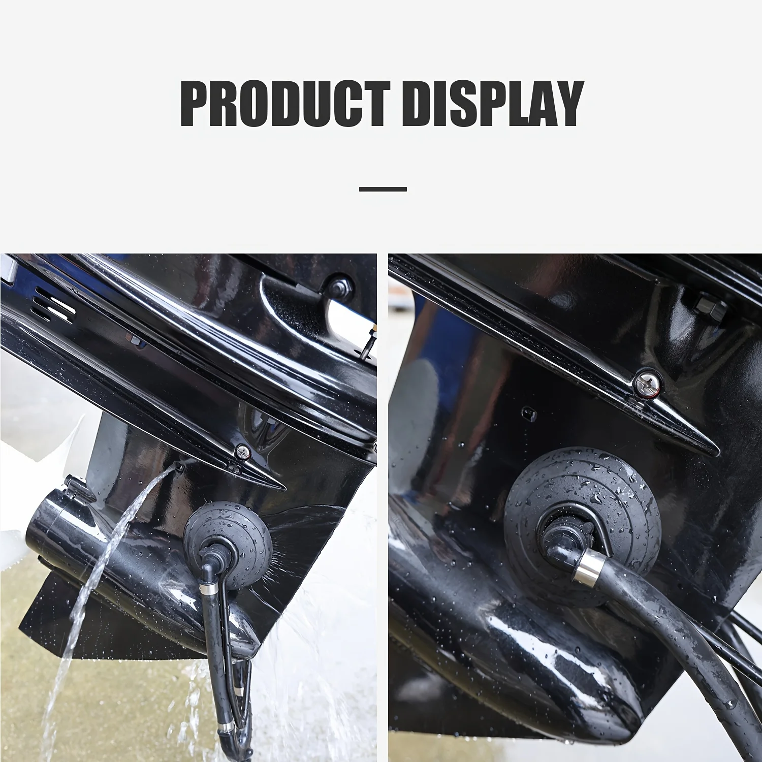 KOETSU Marine Universal Rectangular Outboard Motor Water Flusher Boat Ear Muff Engine Flusher for Marine Boat