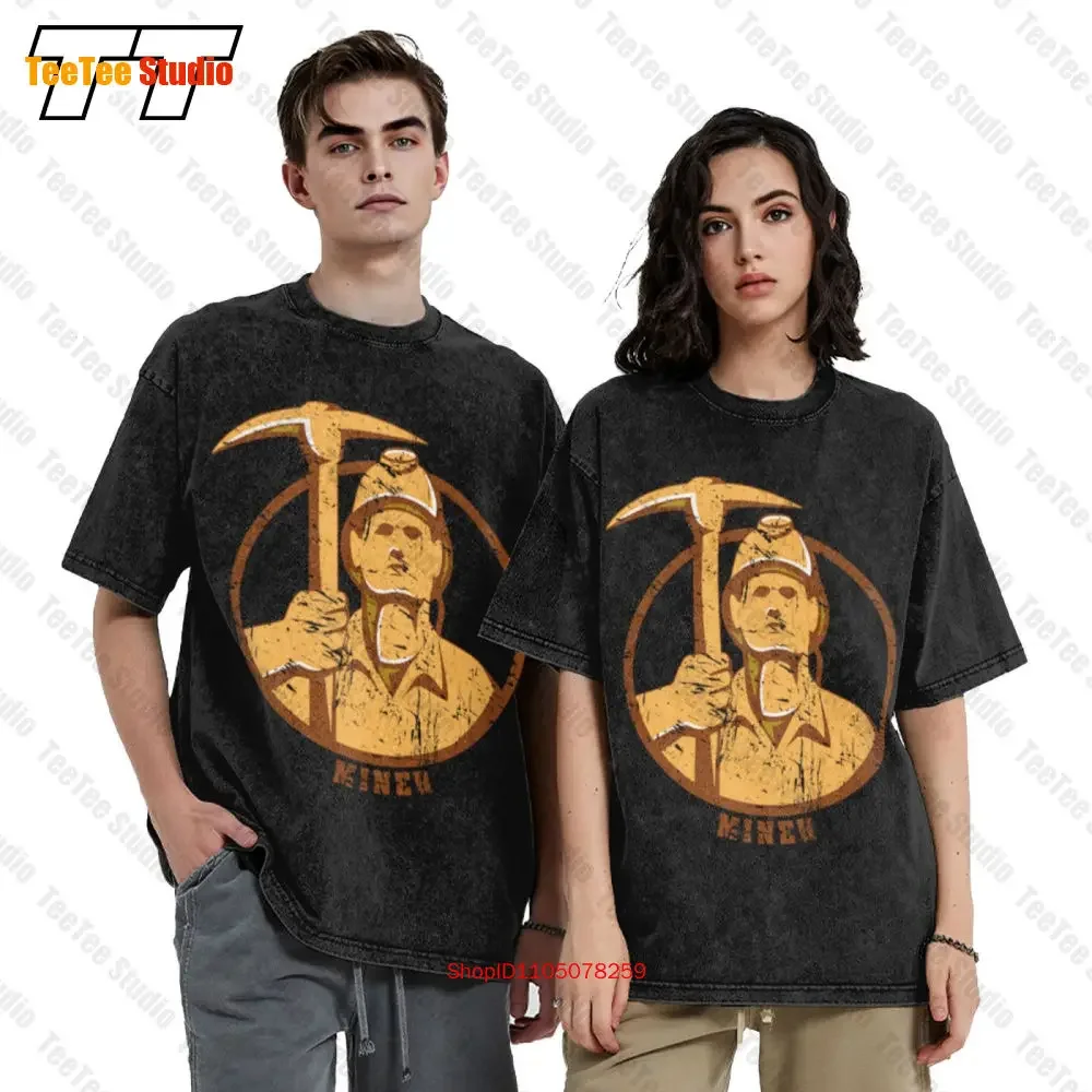 Miner Iv Coal Miner Mineworkers Mine Miners Mining Vintage Oversized T-Shirt V8AC