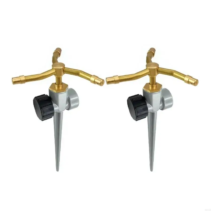 2Pieces High Efficiency Sprinklers for Uniform Water Distribution in Lawns and Flower Beds Garden Watering System
