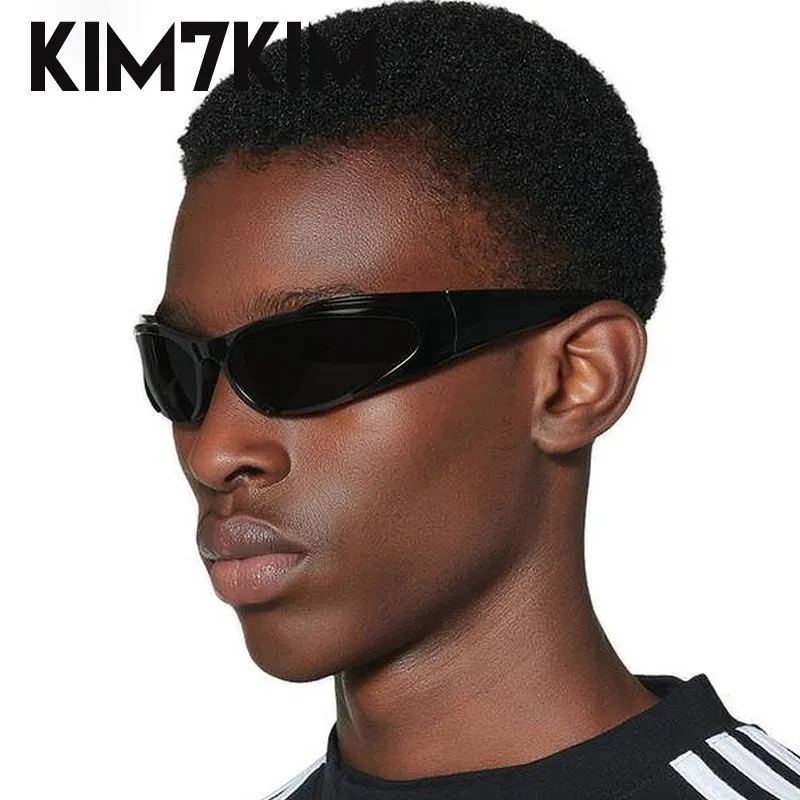 

Y2K Sports Oval Sunglasses Women Men 2024 Luxury Brand Trends Punk Sun Glasses Female Vintage Small Frame Sunglass Shades Oculos