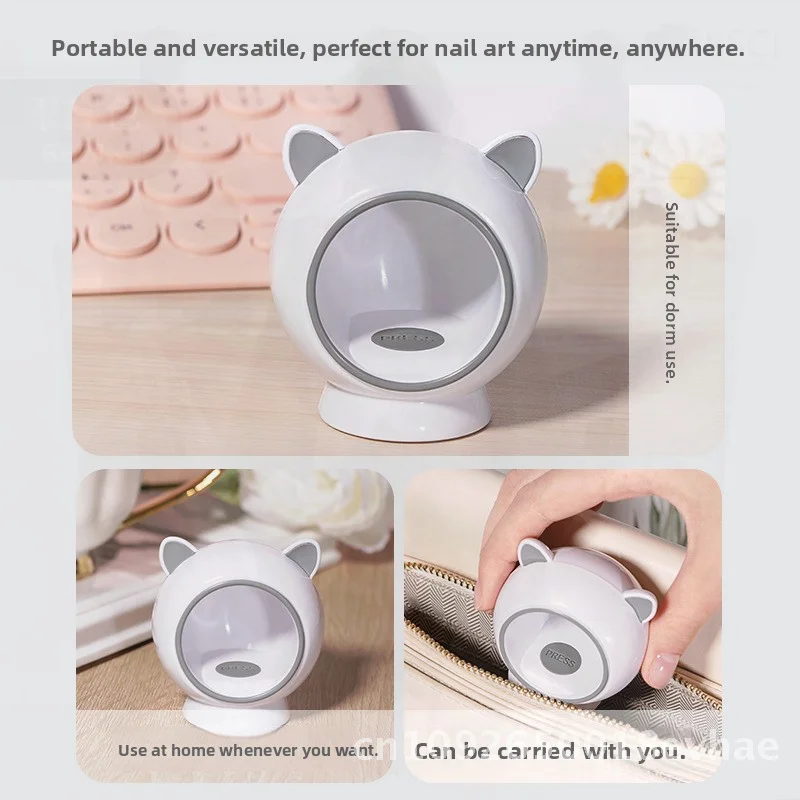 Mini Nagel Fototherapie Lamp Sneldrogend Baklicht voor Nagellak En Lijm Kleine Niet-Zwarte Hand UV LED Lamp met Datakabel