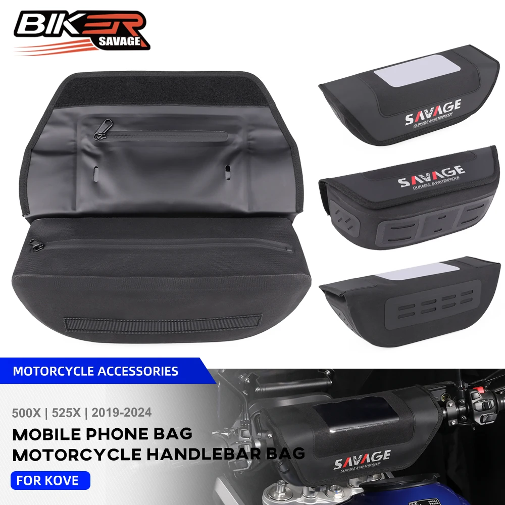 For Macbor Montana XR5 500 510 Handlebar Bag Waterproof FOR Colove KY500X KY525X Motorcycle Handlebar Travel Navigation Bags
