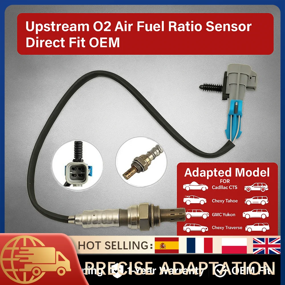 

Oxygen O2 Sensor 4 Wires 234-4342 for Chevy Cobalt Pontiac G5 G6 Saturn Ion Buick GMC Cadillac Replaces Air Fuel Ratio Sensor