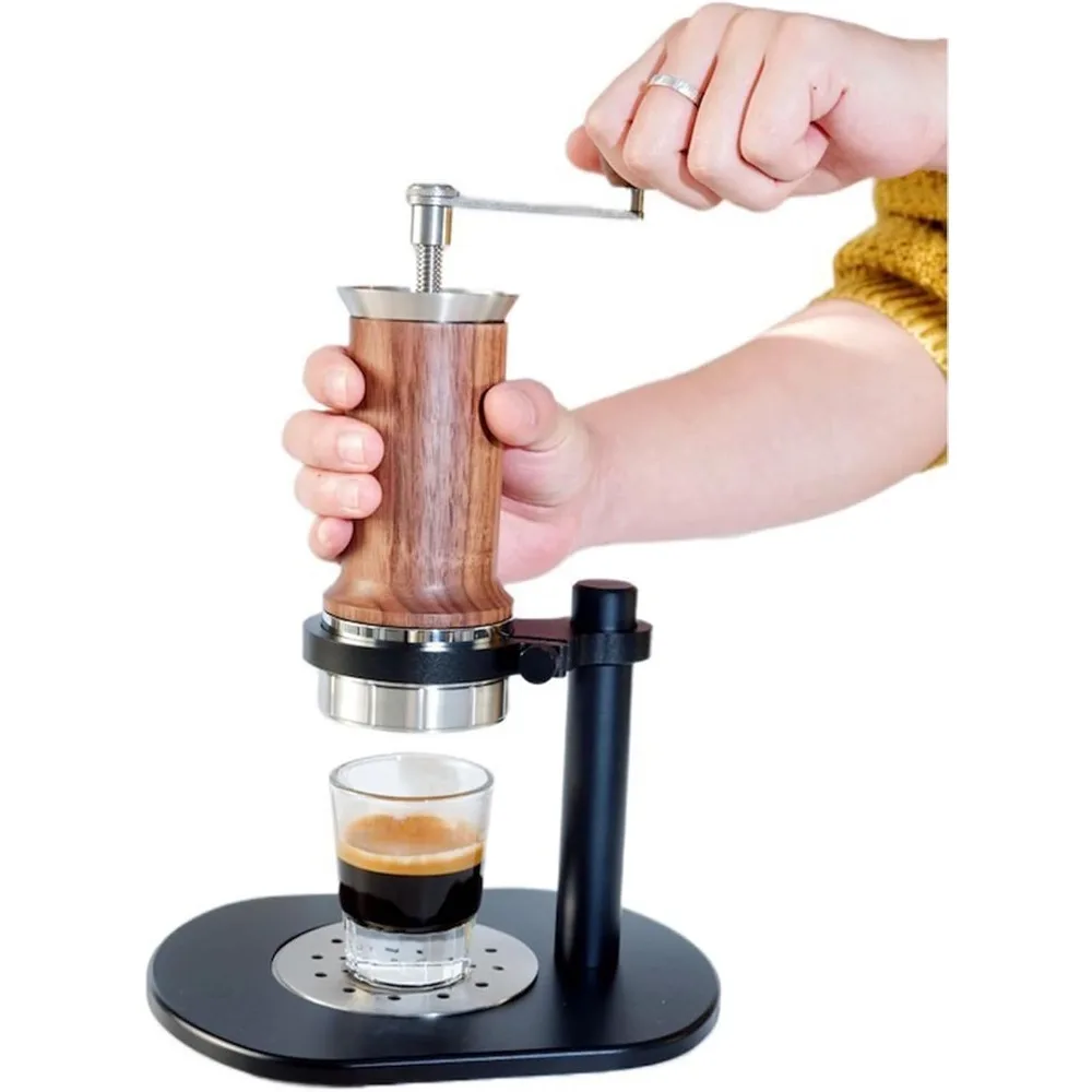 

Portable Manual Espresso Maker, Stainless Steel Espresso Maker, Compact Size Manual Coffee Maker, No Electricity Required,