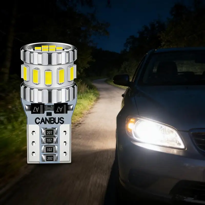 T10 W5W LED Mini Lamps 12W 3400LM Super Bright Long Lasting for Car and Motorcycle Indicators 2PCS