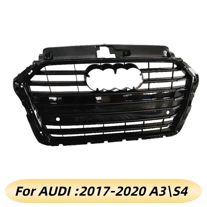 Para Audi A3/S3 rejilla de capó de parachoques delantero 2017-2020 estilo S3 nueva pieza de repuesto para coche