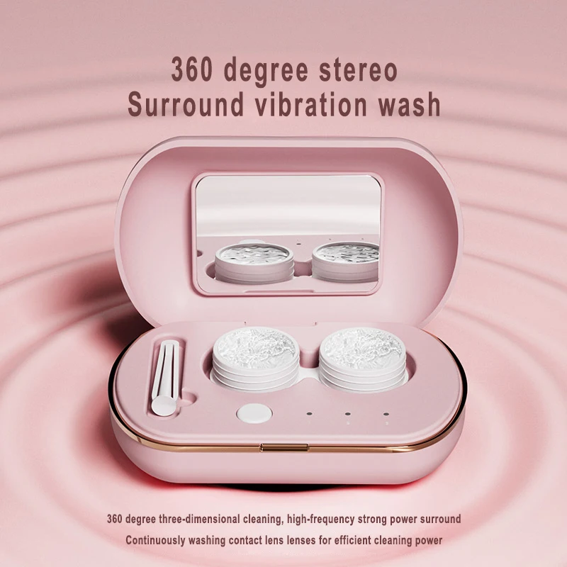 Ultrasonic Cleaner Intelligent Contact Lens Cleaning Machine Colored Contact lenses Cleaning Case Sonic Washing Case