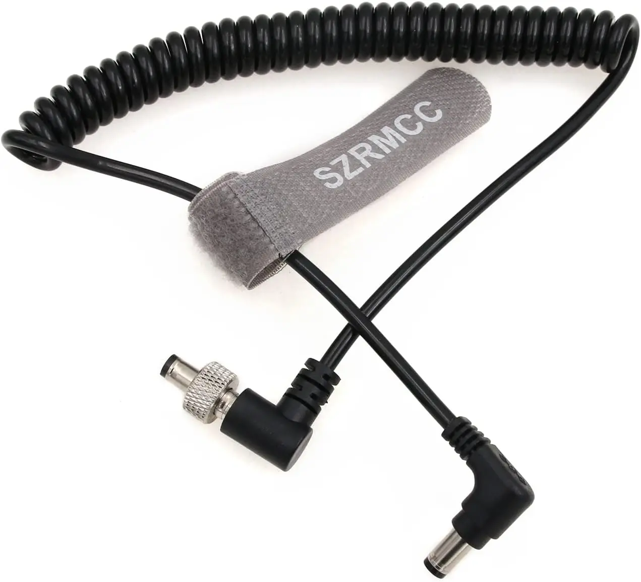 Video Devices PIX-E7 E5 Monitor Locking DC 5.5 2.5mm to DC 2.5mm Coiled Video Power Cable for Atomos Ninja V Hollyland Mars 400s