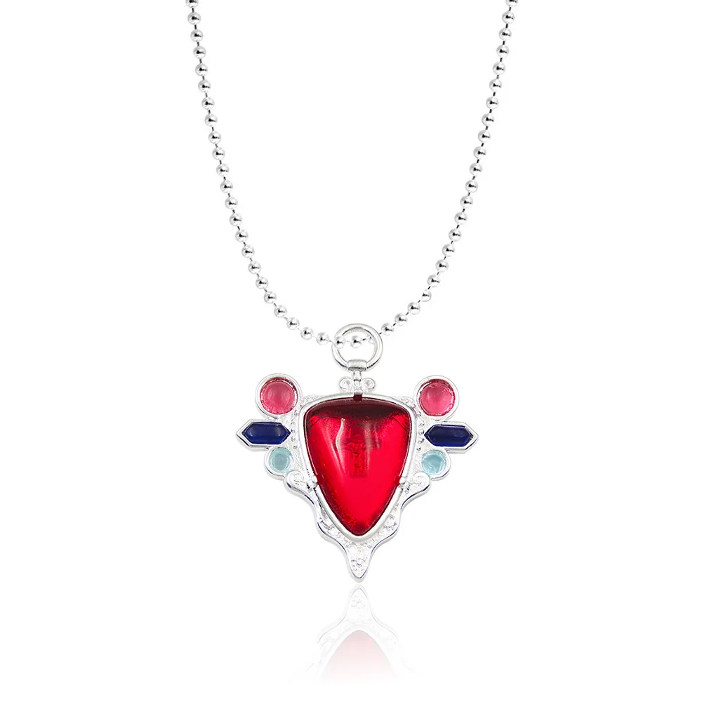Necklace for Women JoJos Bizarre Adventure Necklaces Red Stone of Aja Pendant Trend Neck Fashion Lovers Party Girl Gift Jewelry