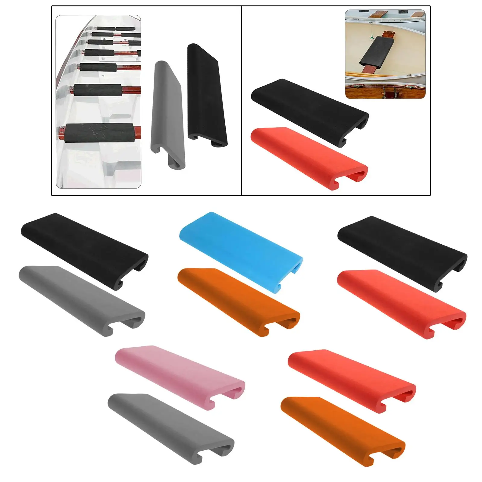 

2 Pieces Dragon Boat Cushions Multifunctional EVA Paddling Seat Cushions for Competition Training Fishing Boat Outdoor Kayak