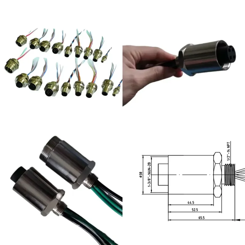 Strength Factory 1-3/8 Inch 3 Pin/4 Pin 600V/30A Ip67 Fast Wire Circular Connector High Performance Product Category