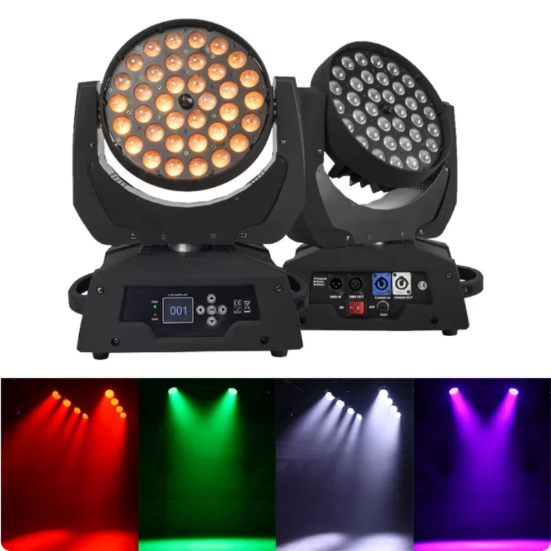 Botai Professional LED 36*18W 6in1 Zoom LED moving Wash with DMX512 for Stage DJ Disco bar Studio Performance