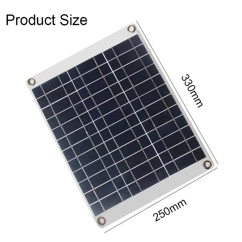 80W Portable Solar Panel Kit 12V/5V Dual USB Solar Charger Waterproof Panel Solar Cells Phone Power Bank with 10A-60A Controller