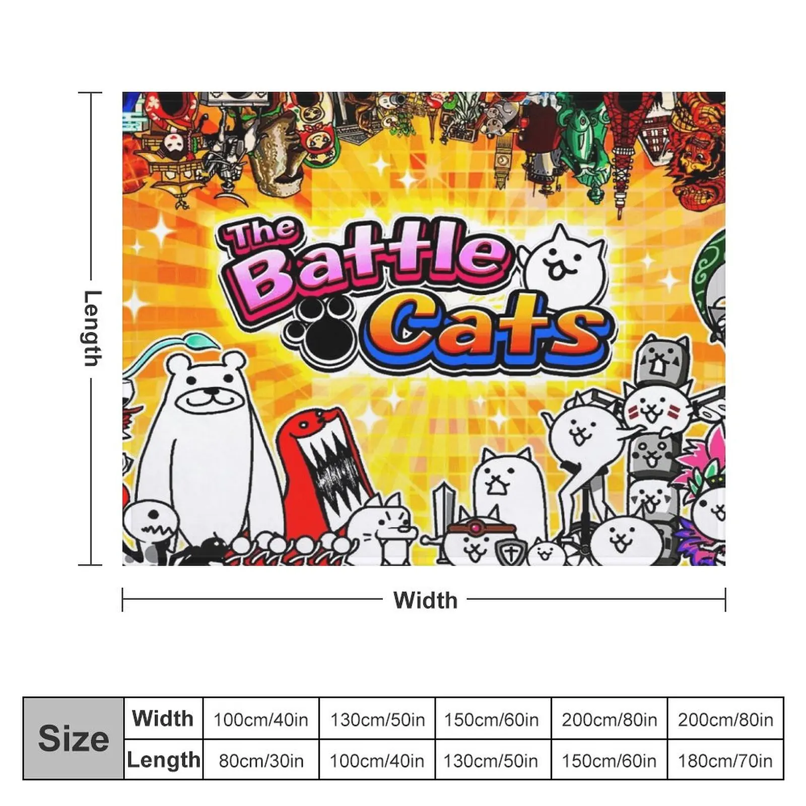 Battle Cats Throw Blanket Vintage Hairys christmas decoration Hairy Blankets