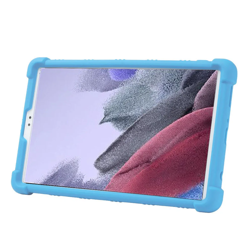 

Silicone Stand Case For Samsung Tab A7 Lite 8.7" SM-T220 T225 Tablet Shockproof Soft Protective Cover Anti-Drop Shell