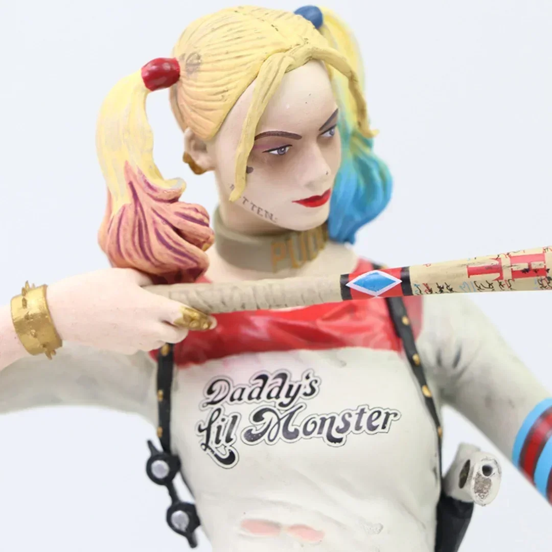 23cm Escuadrón Suicida DC chica fea Harley Quinn muñeca de movilidad conjunta juguetes Pvc Anime estatuilla modelo decoración de escritorio regalos