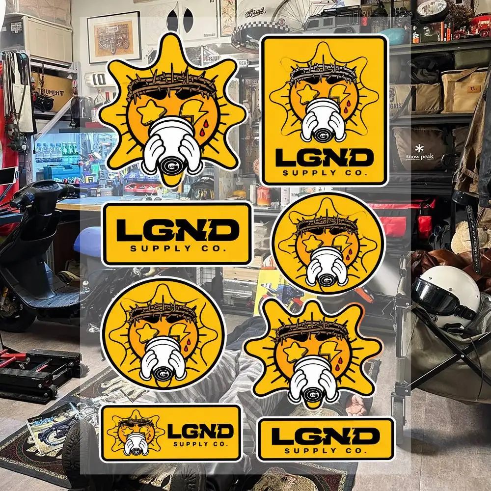 LGND Supply Cool Graphic Stickers Set Waterproof Vinyl Decals For Motorcycle Helmet Car Laptop Skateboard Luggage Phone Case