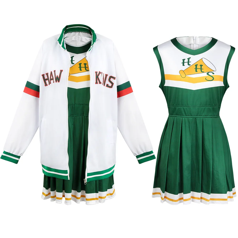 Cheerleading Uniform Set Women Girls Cheer Outfit Sleeveless Top Skirt Cheerleader Costume for Competition Party