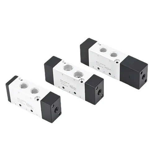 Imagen 2 del producto 4A110-06 4A210-08 4A310-10 4A410-15 4A120-06 4A220-08 4A320-10 4A420-15 Válvula de control de aire de un solo cabezal de 5 vías y 2 posiciones