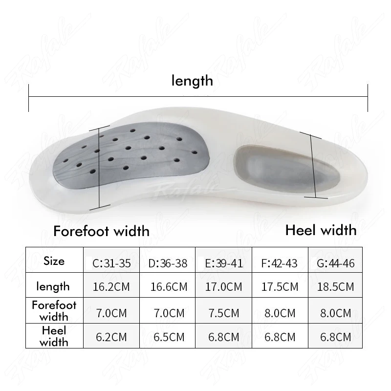 1Set  Orthotics Insoles Flatfoot Massage Cubitus Varus Orthopedic Feet Care Flatfoot Correction Arch Support Orthopedic Cushions