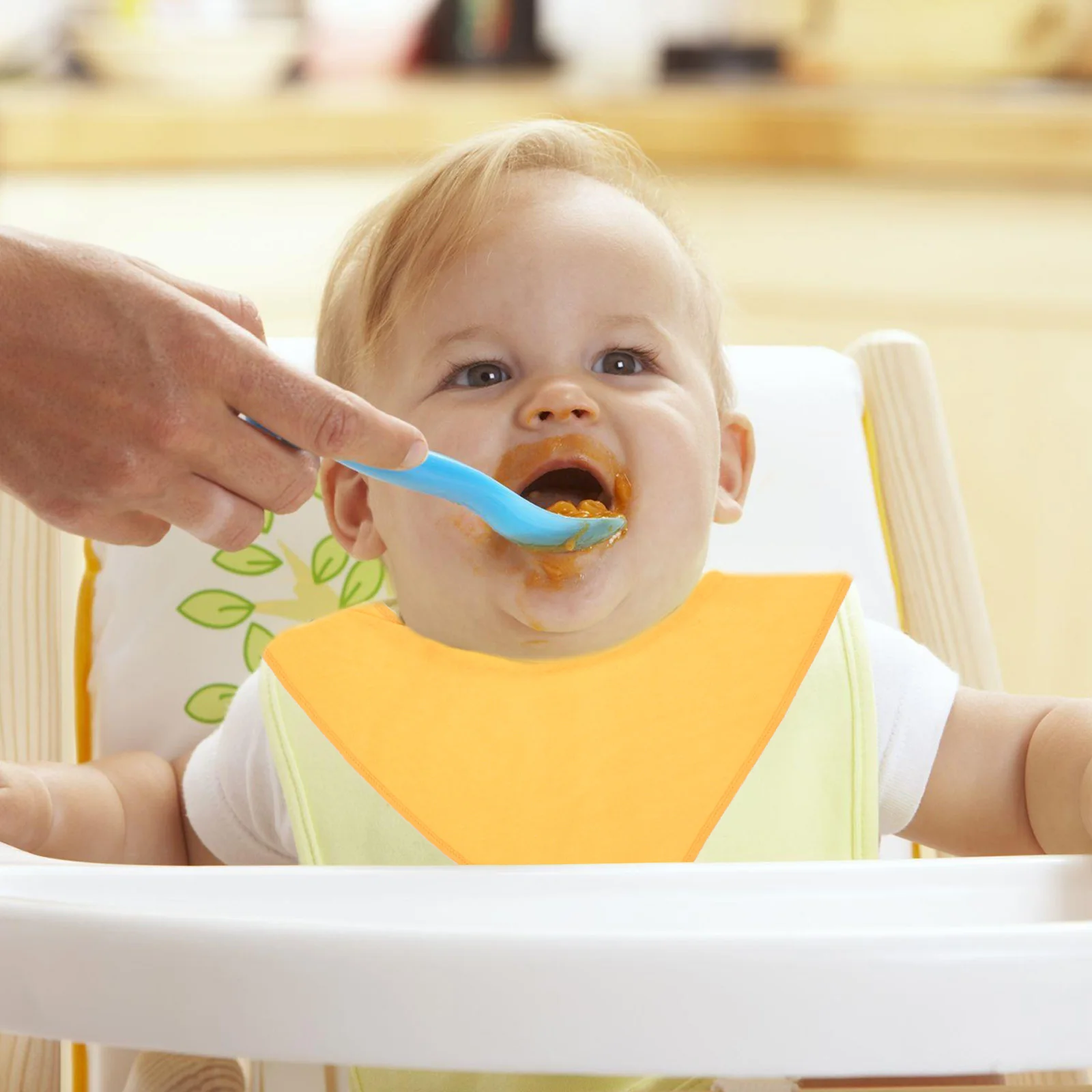 

6 pcs Baby Bibs Absorbent Cotton Drool Bibs 0-36 Months Snap Closure Bandana Bib Set Reusable Newborn Gift For Boys Girls