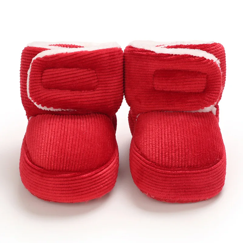 Winter Toddler Cotton Walking Shoe 2025new Baby Flat Bottom Warm Shoe Retro Baby Comforta Home Versatile Floor Shoe Child Boots